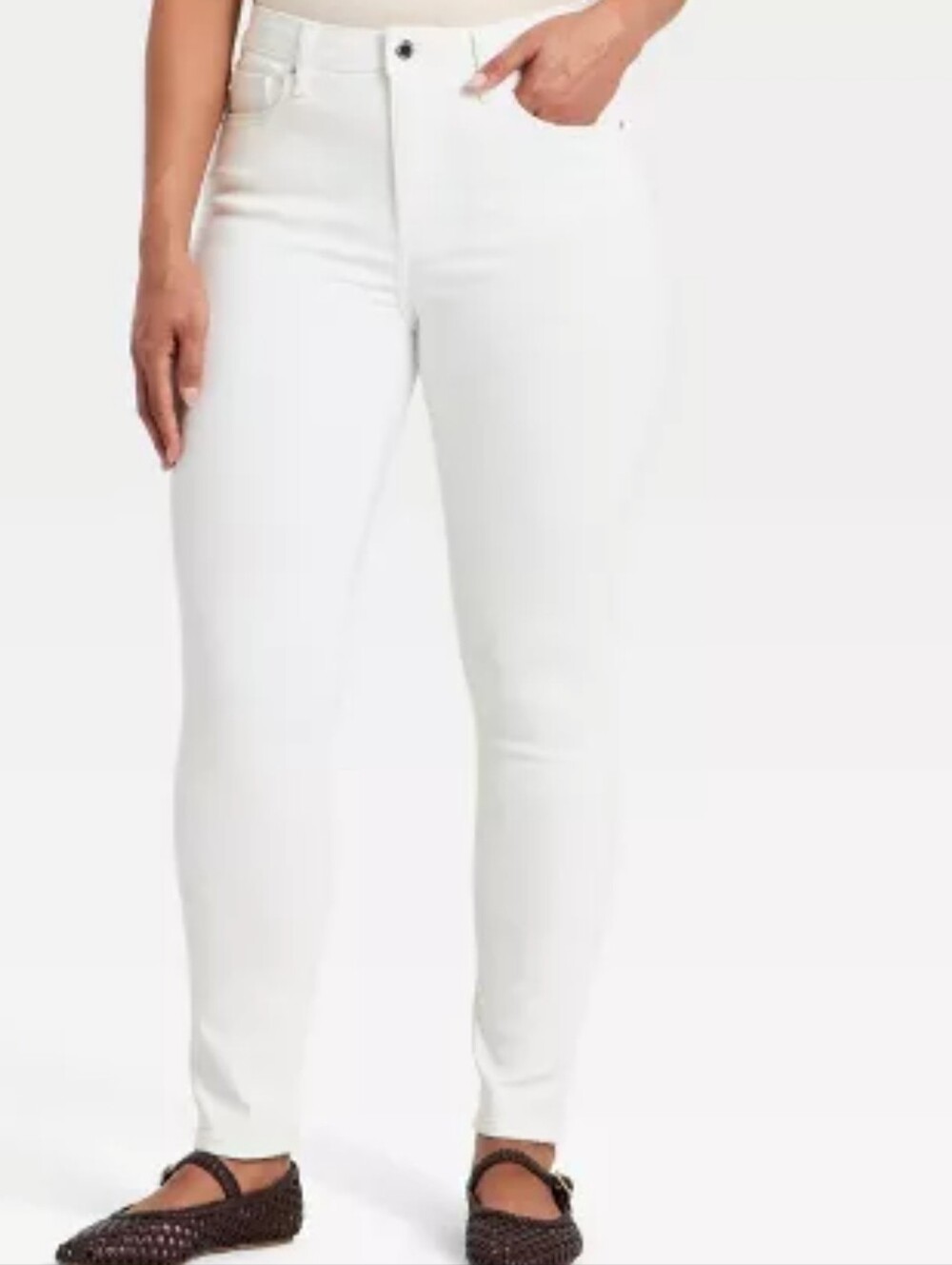 Universal Thread Women's White Skinny Jeans